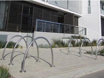 Bicycle parking racks and rails by Cora Bike Rack | Architecture & Design