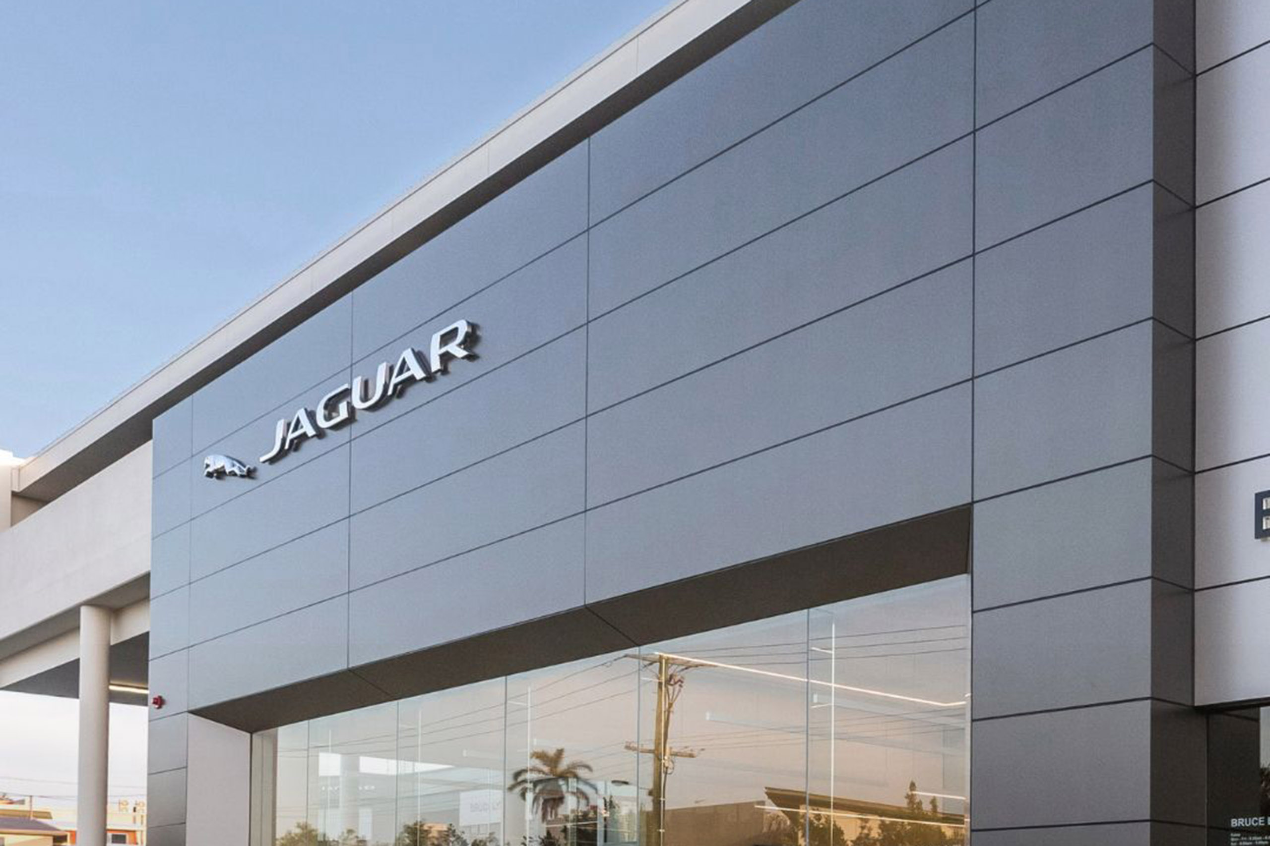 Front Cladding Car Vitracore G2 non combustible cladding for premium auto dealership ...
