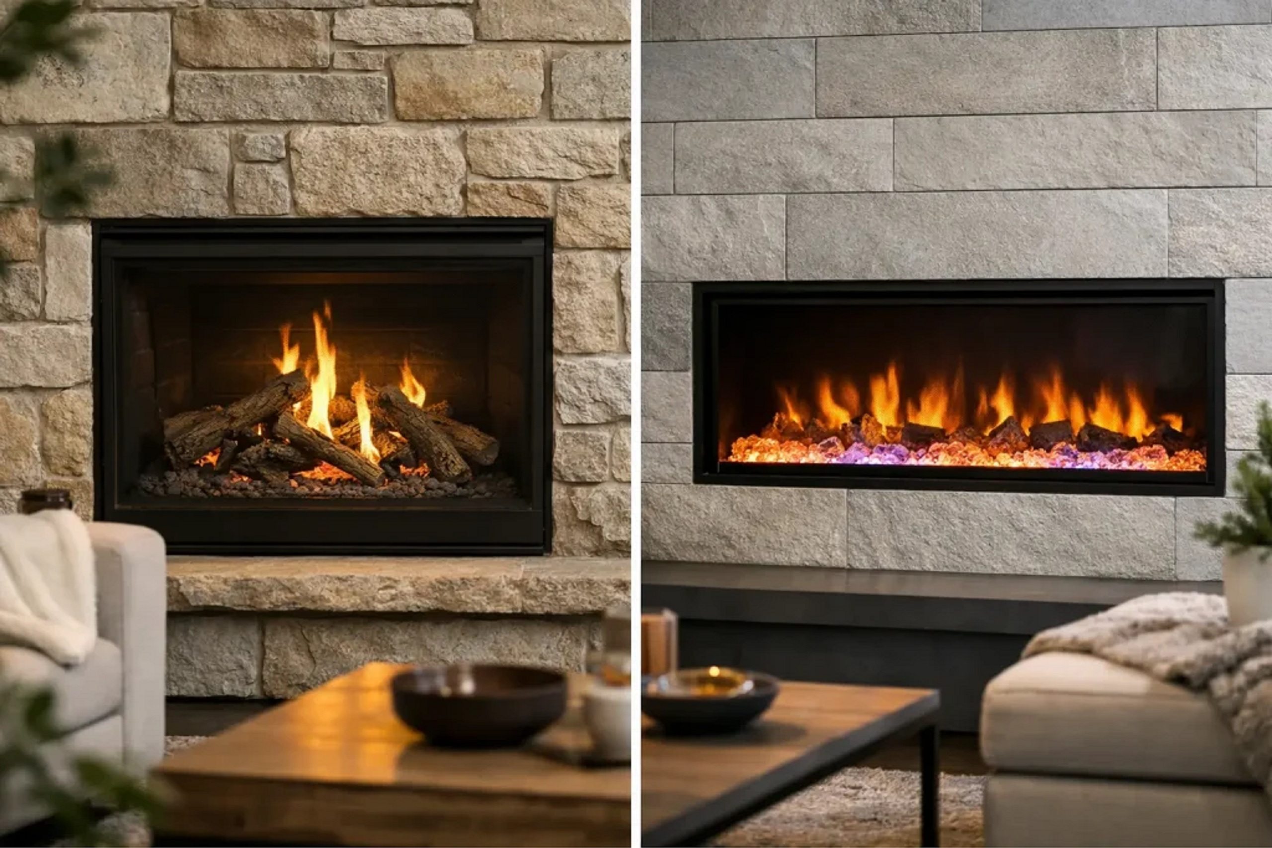 Gas fireplaces Vs electric fireplaces | Architecture & Design