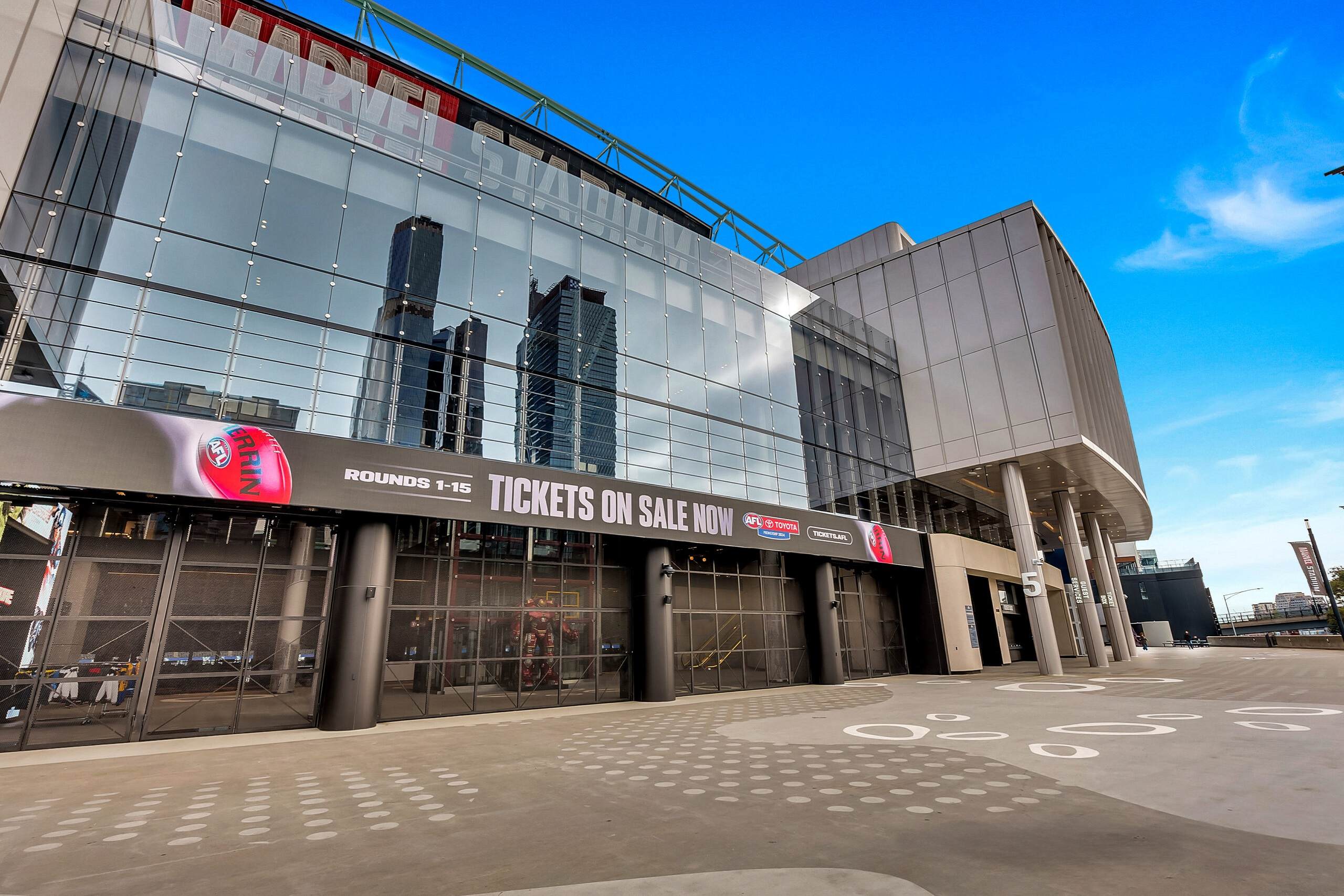 Marvel Stadium Sign Marvel Stadium Upgrade named finalist in 2025 Victorian Architecture ...