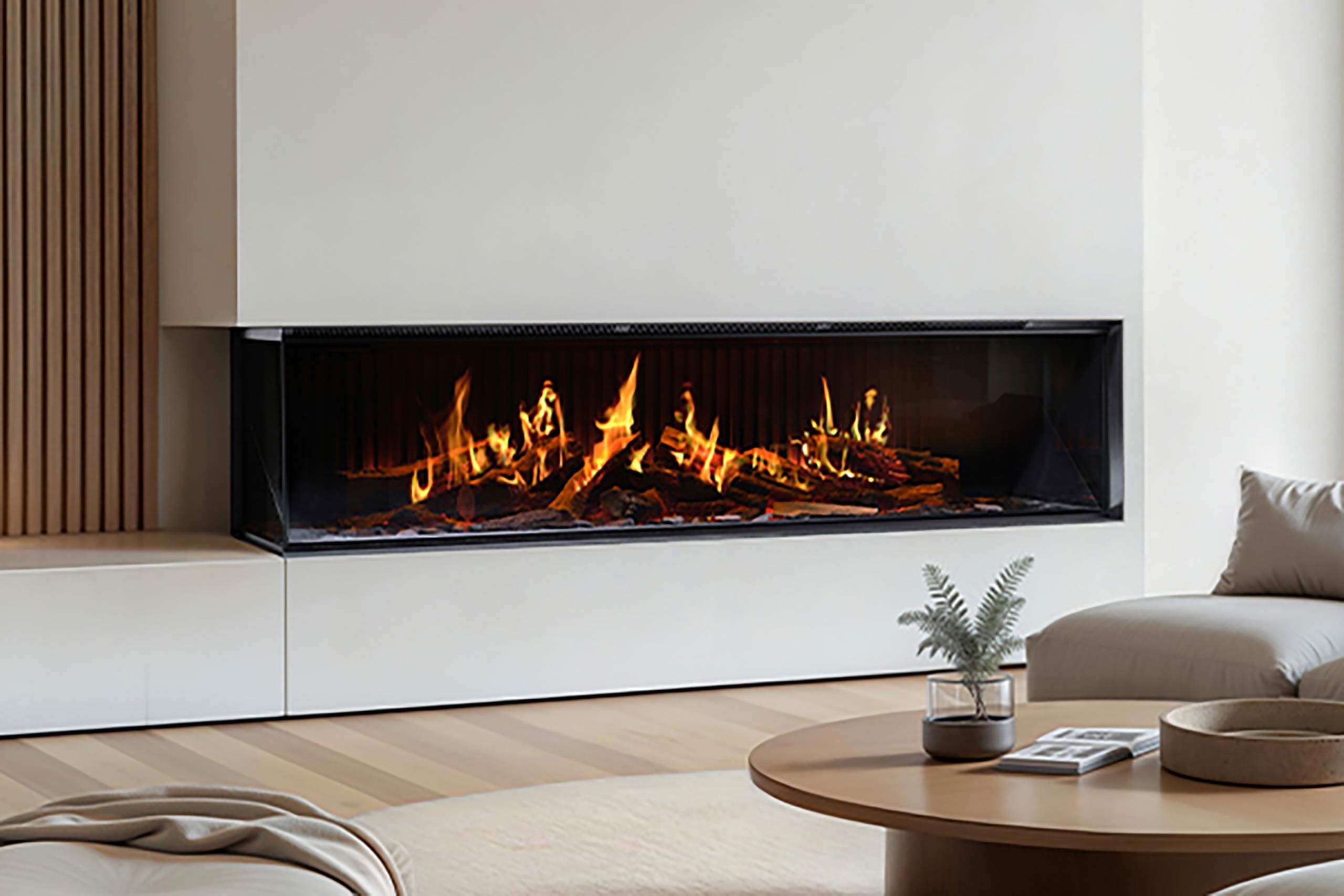 Make a statement with the Rinnai EL Electric Fireplace | Architecture