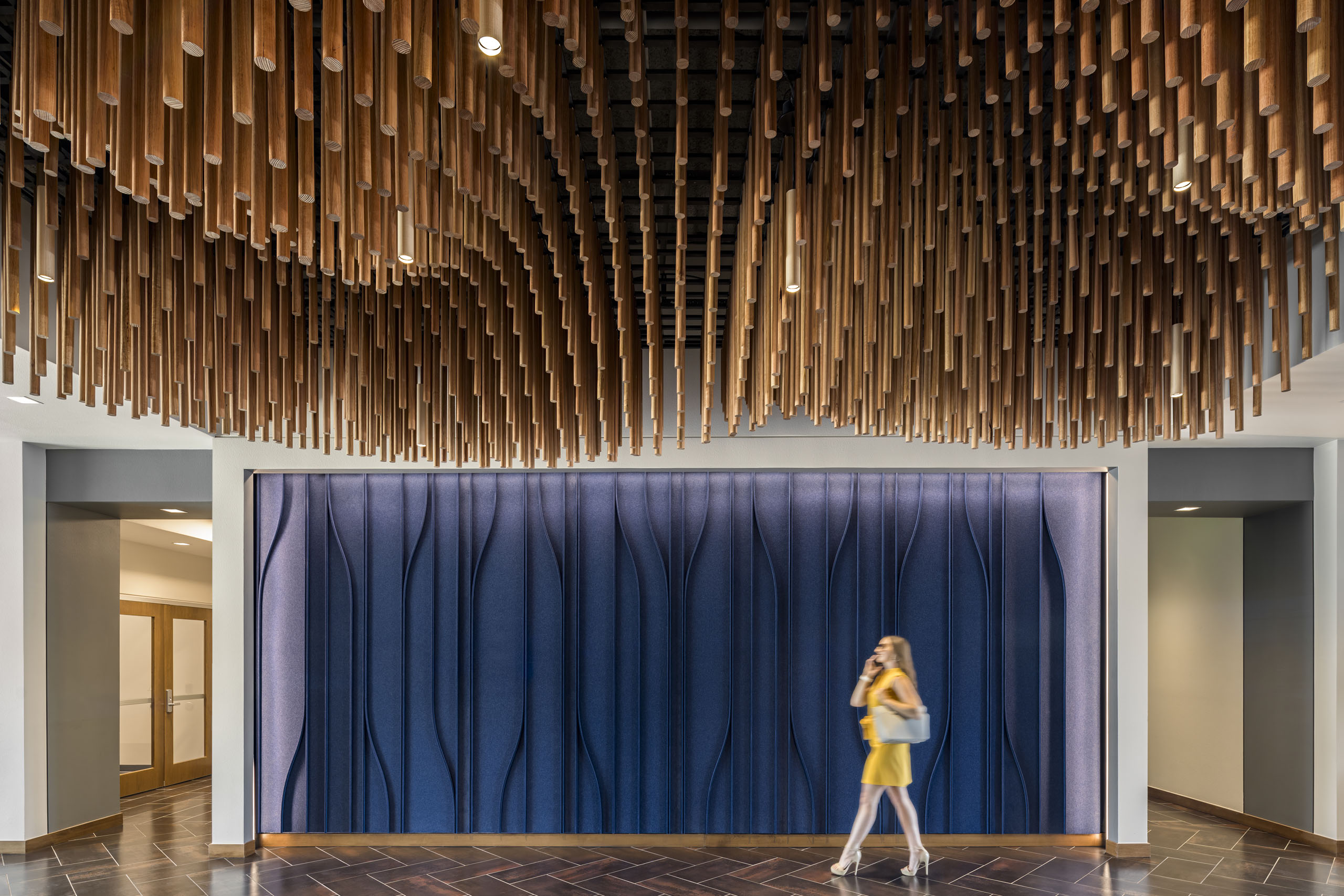 Pixelated Timber Ceilings | Architecture & Design