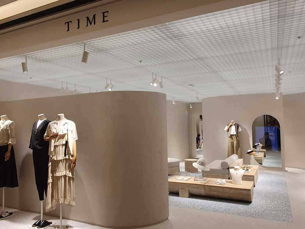New architectural identity for upmarket brand store features Durlum ...