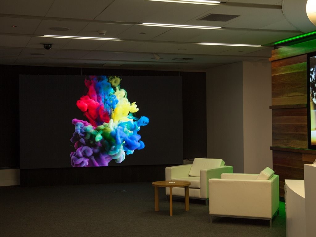 Led Display Reception New LED display tech enlivens reception areas | Architecture & Design