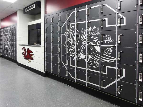 Wilsonart Custom Laminate on lockers provides secure solutions with ...