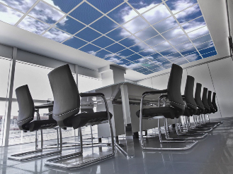 Suspended LED ceiling tiles | Architecture & Design